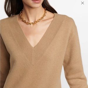 NWT Vince Wool and Cashmere Blend V Neck Sweater Dress size S